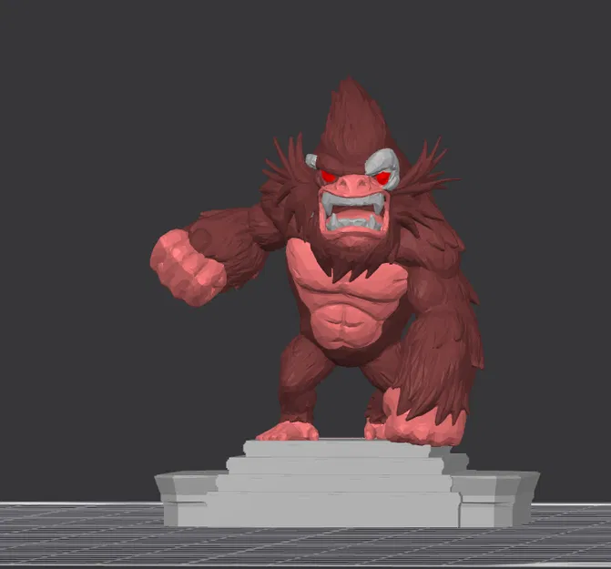 Mô hình King Kong 3D cho trò chơi bàn cờ King of Tokyo - Image 1