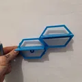 Kệ treo tường Hot Wheels dạng tổ ong (Hot Wheels wall stand) - Thumbnail 2