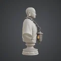 Tượng Bán Thân Vị Sư Kèm Đèn Lồng – Hình Tượng Thanh Tịnh - Thumbnail 2