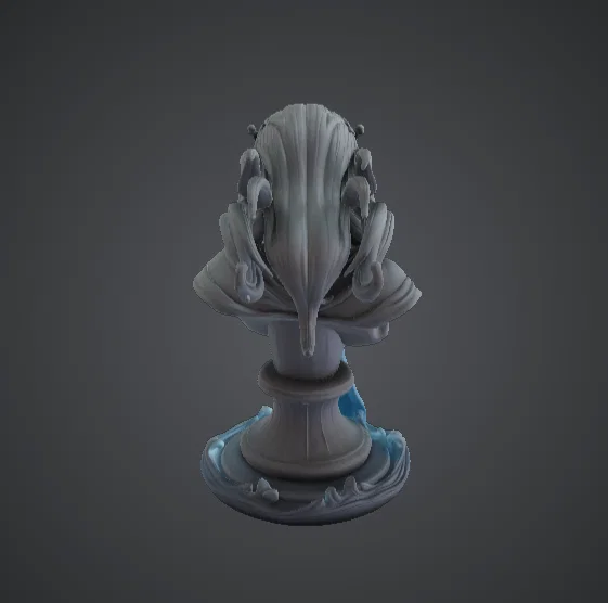 Tượng Bán Thân Nữ Thần Thác Nước – Chân Dung Dòng Chảy Nghệ Thuật - Image 3