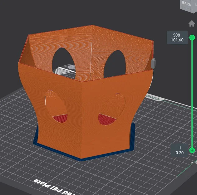 Giỏ Đựng Quà Trang Trí Hình Lục Giác Độc Đáo - In 3D Không Cần Support - Image 1