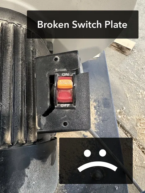 Tấm chắn công tắc an toàn (Dành cho máy hút bụi Rikon) - Image 2