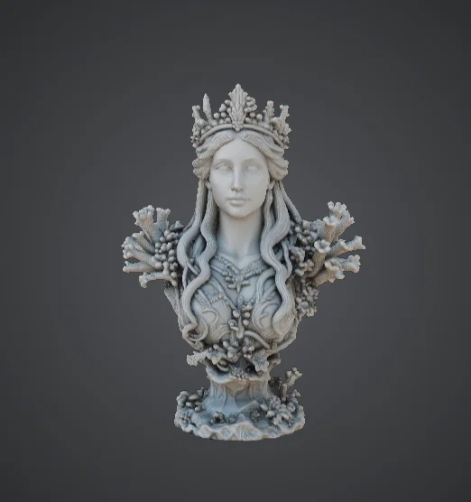 Tượng bán thân Nữ hoàng San hô – Tuyệt tác Vương miện Đại dương - Image 1