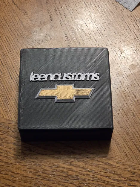 Hộp đựng huy hiệu Chevrolet Leen Customs in 3D đẹp mắt - Image 3