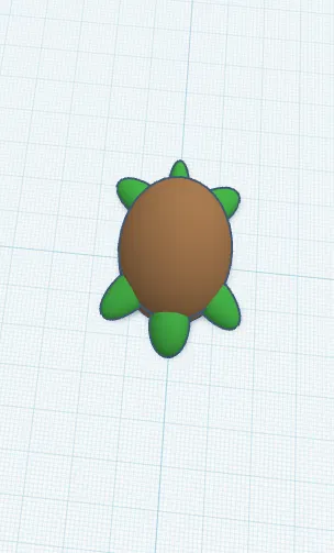 Mô hình chú rùa biển (Simple turtle) in 3D dễ thương, in nhanh - Image 1