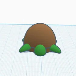 Mô hình chú rùa biển (Simple turtle) in 3D dễ thương, in nhanh