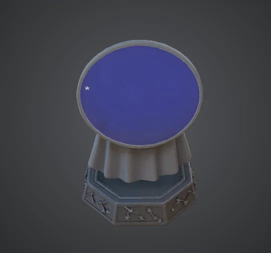 Tượng Bán Thân Pháp Sư Thiên Giới – Phù Thủy Trùm Mũ Với Vòng Hào Quang - Image 2