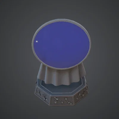 Tượng Bán Thân Pháp Sư Thiên Giới – Phù Thủy Trùm Mũ Với Vòng Hào Quang