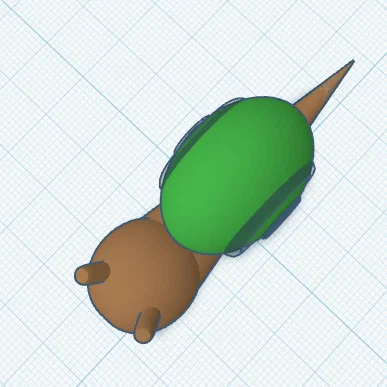 Mô hình chú ốc sên dễ thương Simple Snail (In 3D đơn giản)