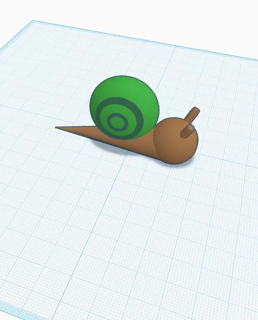 Mô hình chú ốc sên dễ thương Simple Snail (In 3D đơn giản) - Image 3
