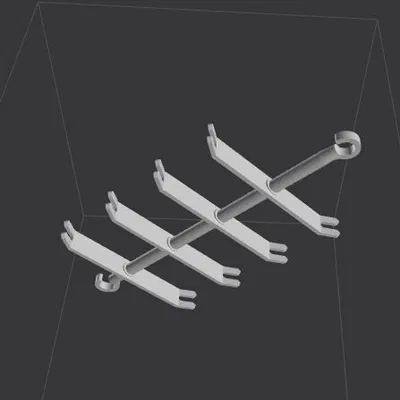 Móc treo sấy trái cây 8 nhánh in 3D tiện lợi, tiết kiệm không gian