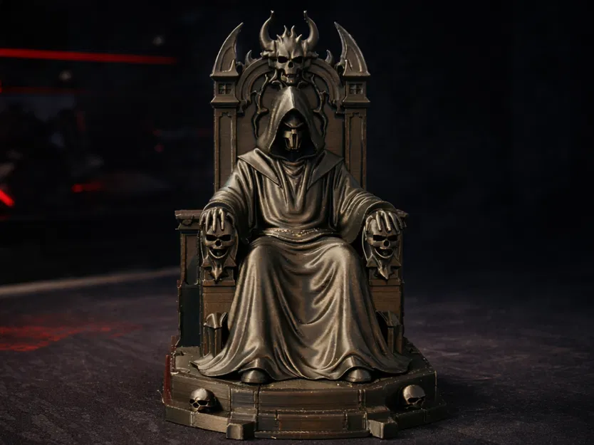 Mô hình Necromancer Throne 3D - Tác phẩm nghệ thuật Dark Fantasy - Image 1