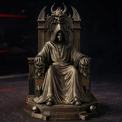 Mô hình Necromancer Throne 3D - Tác phẩm nghệ thuật Dark Fantasy