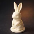 Mô hình chú thỏ Phục sinh (Easter Bunny) tối giản trang trí cực đẹp - Thumbnail 1