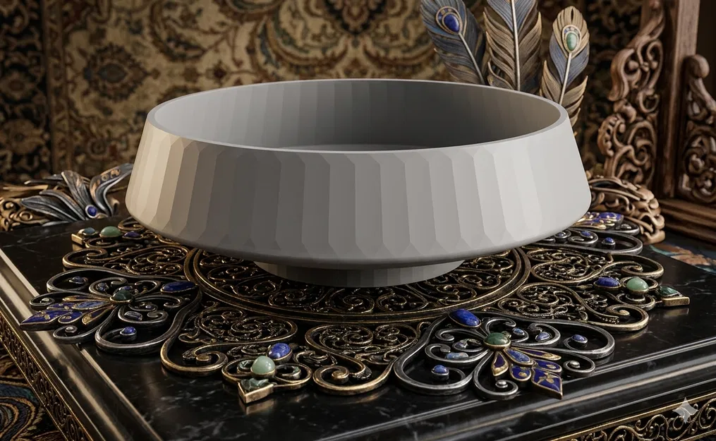 Tô đựng đồ trang trí (Decorative Bowl) in 3D phong cách tối giản - Image 1