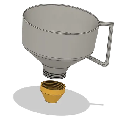 Phễu Miệng Rộng Mô-đun (không cần support, có file Fusion360)