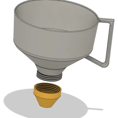 Phễu Miệng Rộng Mô-đun (không cần support, có file Fusion360)