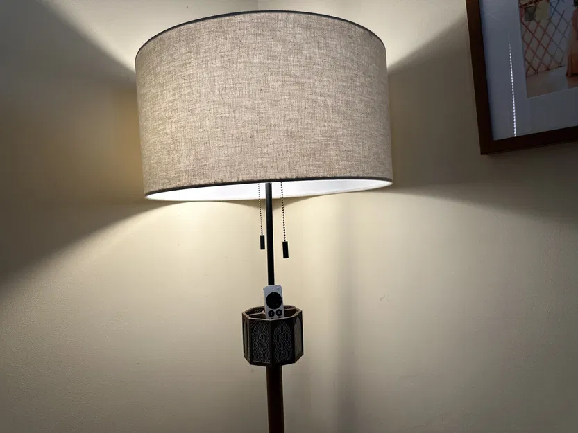 Giá đỡ remote/điện thoại phong cách Art Deco tùy chỉnh gắn thân đèn sàn - Image 2