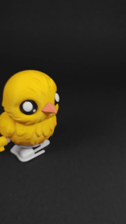 Chú gà con lên dây cót trong quả trứng Voronoi - Đồ chơi in 3D Phục sinh - Image 3