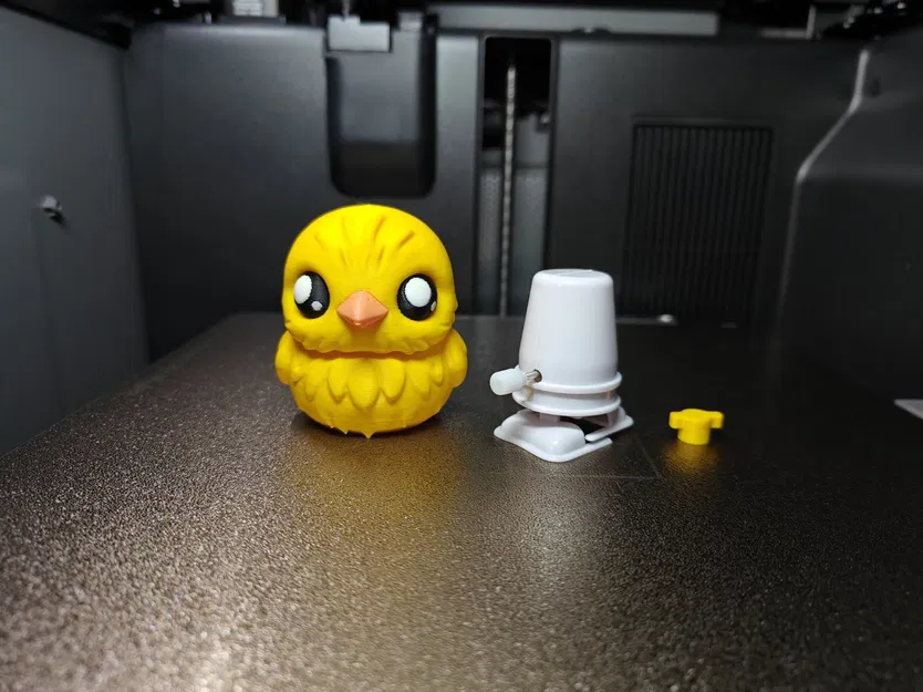 Chú gà con lên dây cót trong quả trứng Voronoi - Đồ chơi in 3D Phục sinh - Image 7