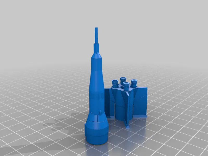 Bệ phóng Apollo cho tên lửa Micro Maxx + Saturn V + Mars Lander - Image 8