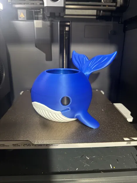 Chậu cây 3D hình cá voi dễ thương có lỗ thoát nước - Image 2