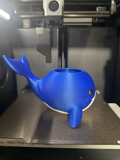 Chậu cây 3D hình cá voi dễ thương có lỗ thoát nước - Image 4