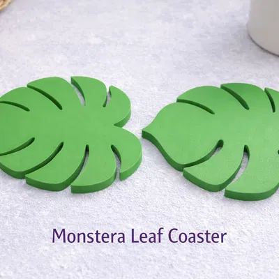Bộ Lót Ly Lá Monstera