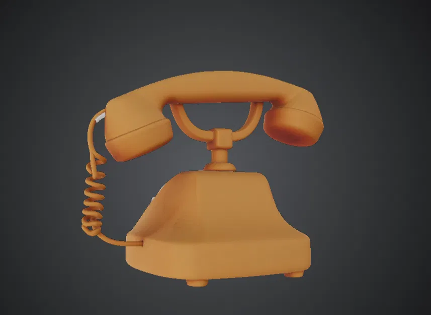 Mô hình điện thoại quay số cổ điển (Vintage Rotary Telephone) - Image 2