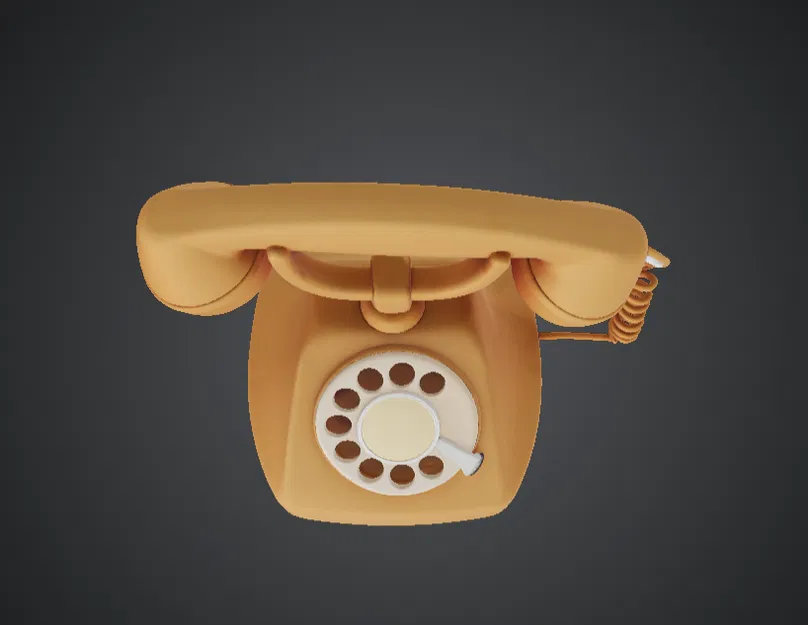 Mô hình điện thoại quay số cổ điển (Vintage Rotary Telephone) - Image 3