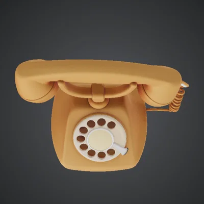 Mô hình điện thoại quay số cổ điển (Vintage Rotary Telephone)