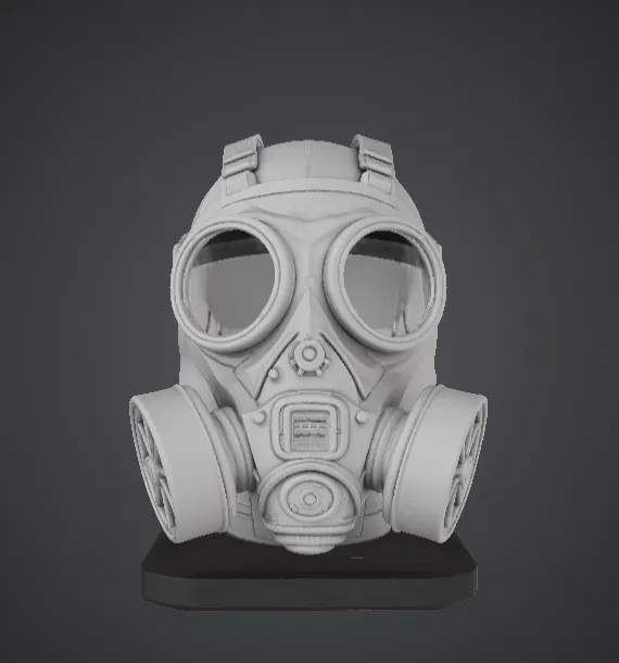 Tượng Bán Thân Mặt Nạ Phòng Độc – Thiết Kế Công Nghiệp - Image 1