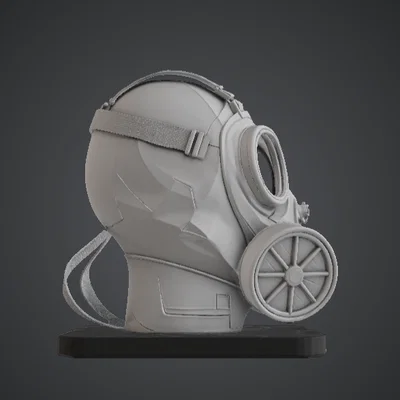 Tượng Bán Thân Mặt Nạ Phòng Độc – Thiết Kế Công Nghiệp