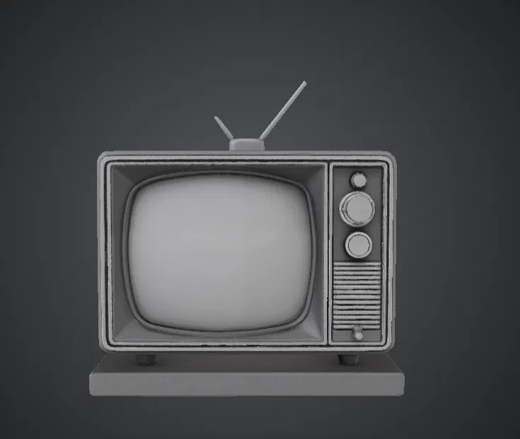 Tivi Cổ Điển – Mô Hình TV CRT Retro - Image 1