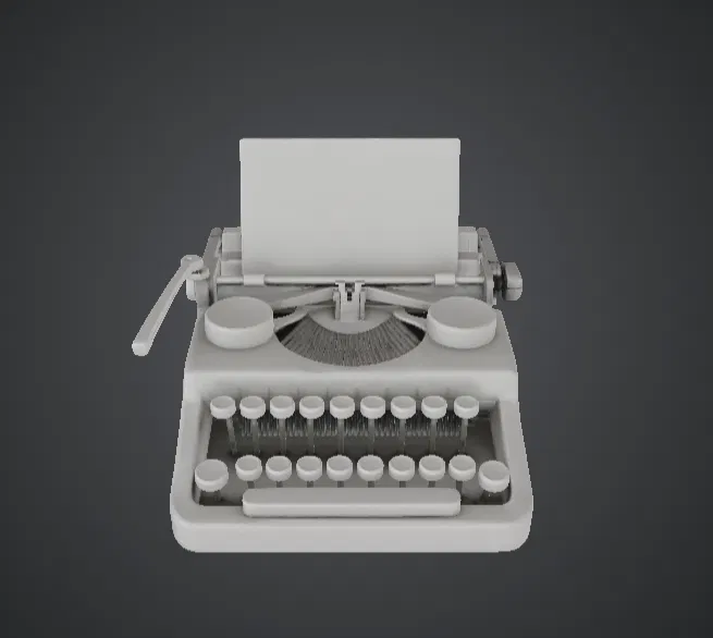 Máy đánh chữ cổ điển – Cỗ máy viết lách tinh tế cho bàn làm việc - Image 1