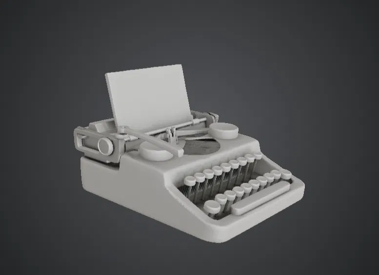 Máy đánh chữ cổ điển – Cỗ máy viết lách tinh tế cho bàn làm việc - Image 2