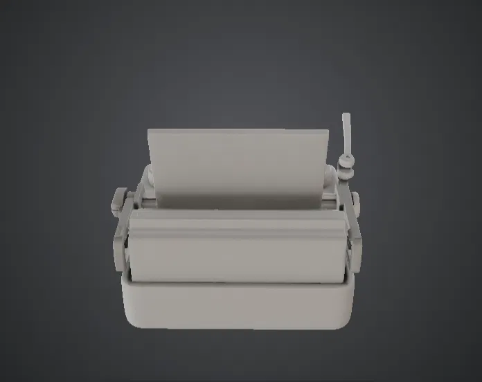 Máy đánh chữ cổ điển – Cỗ máy viết lách tinh tế cho bàn làm việc - Image 3