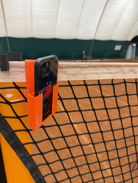 Giá đỡ điện thoại gắn lưới Tennis - Padel - Pickleball - Image 1