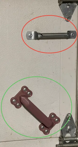 Tay nắm cửa cuốn cho garage (mặt trong) - Image 1