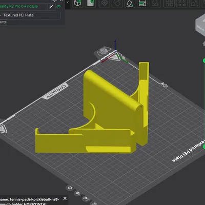 Giá đỡ điện thoại gắn lưới Tennis, Padel, Pickleball (In 3D)