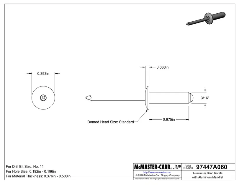 Tay nắm cửa cuốn cho garage (mặt trong) - Image 7