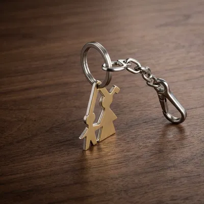 Móc khóa mini 2D hình người dễ thương - Ý tưởng quà tặng độc đáo