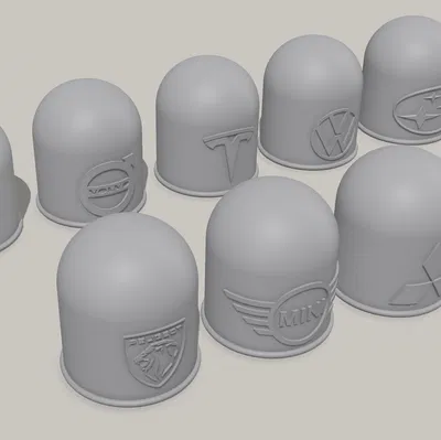 Nắp đậy móc kéo xe (Towing hitch cover) tích hợp logo thương hiệu