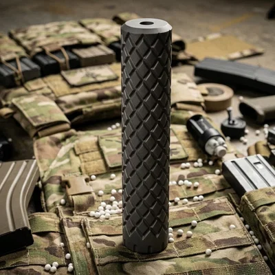 Ống giảm thanh Silencer Airsoft cho nòng M14x1 (File in 3D)