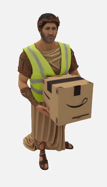 Mô hình tượng Chiến binh La Mã làm nhân viên kho hàng độc đáo - Image 1