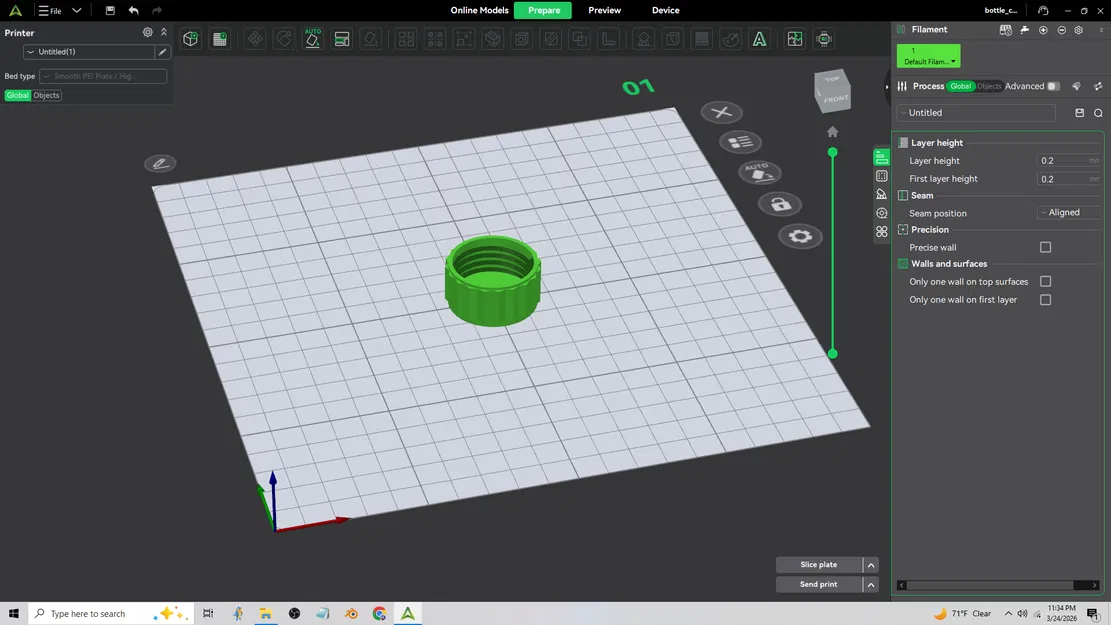 Mẫu in 3D nắp đậy chai lọ (Bottle Cap) thay thế tiện dụng - Image 2