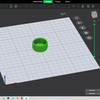 Mẫu in 3D nắp đậy chai lọ (Bottle Cap) thay thế tiện dụng