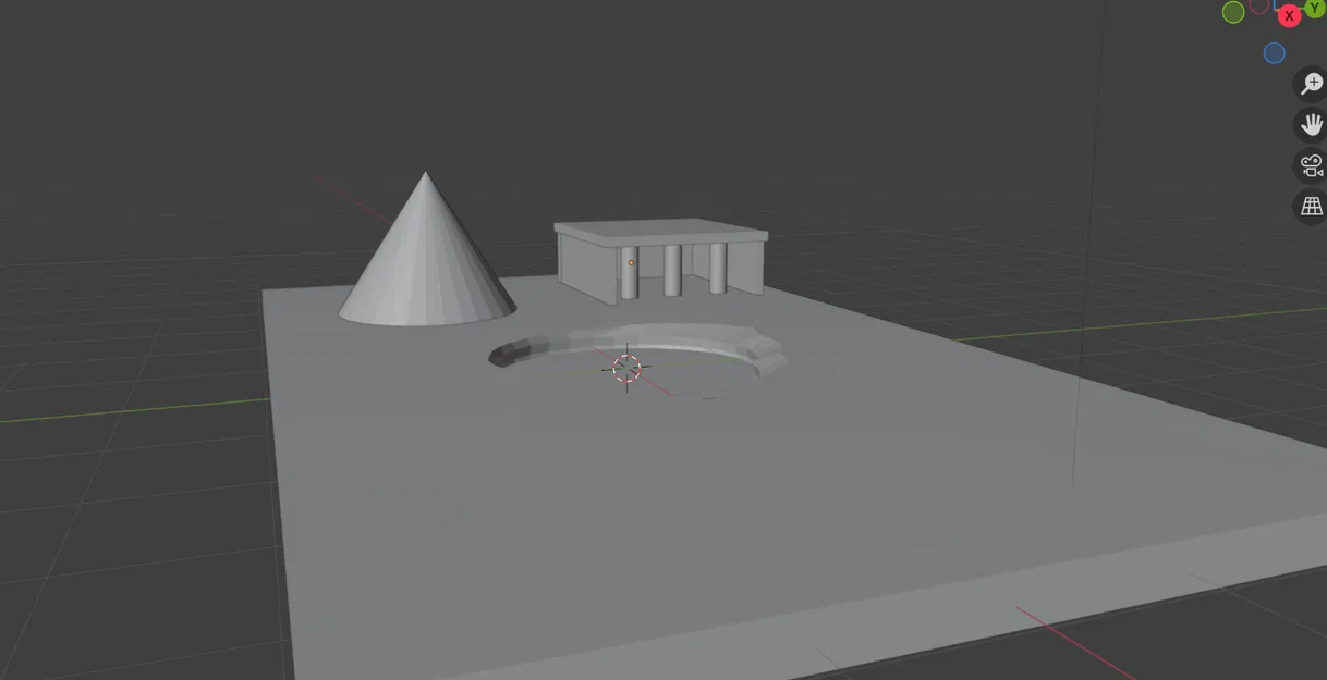 Mô hình 3D tiểu cảnh Ai Cập cổ đại trang trí bàn làm việc - Image 1