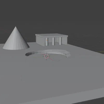 Mô hình 3D tiểu cảnh Ai Cập cổ đại trang trí bàn làm việc