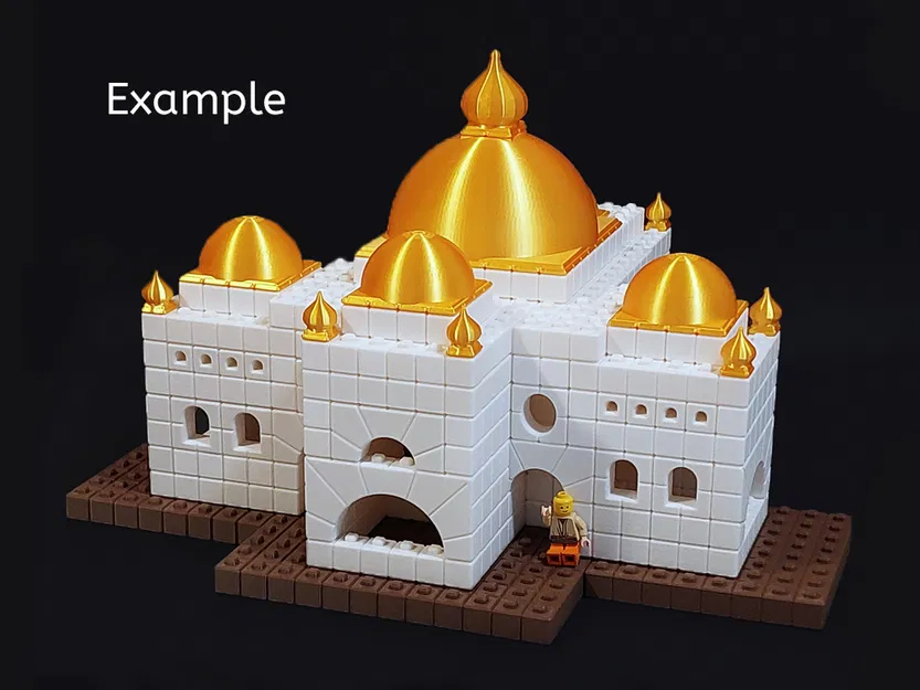 Temple Fortress Building Blocks -- Khối Xây Dựng Cơ Bản -- 18 Biến Thể - Image 1